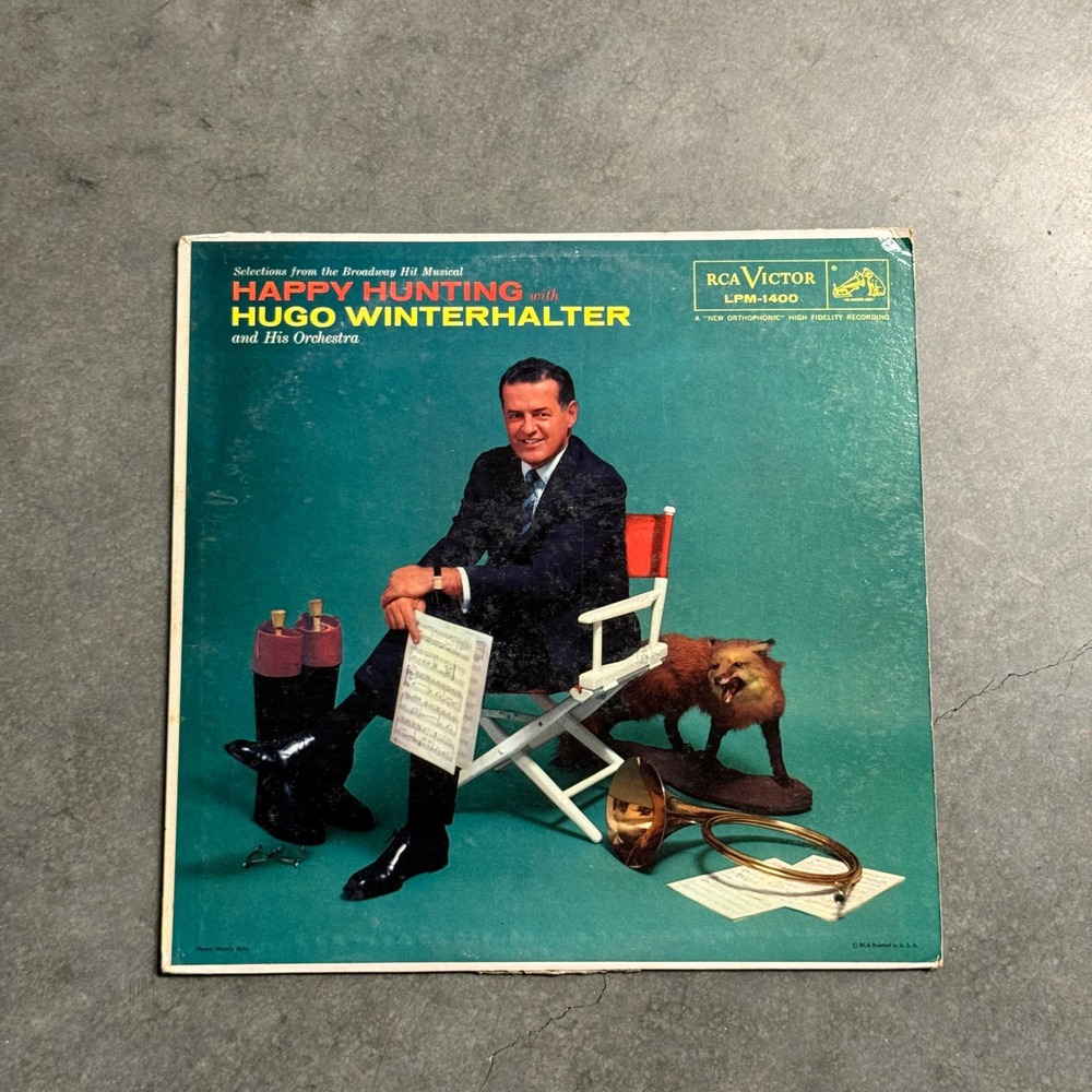 Hugo Winterhalter Happy Hunting Broadway Musical Vinyl LP RCA Victor LPM-1400